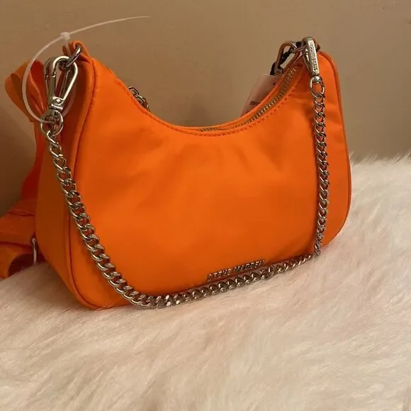 NWT Steve Madden Crossbody Bag w/ Airpod Pouch - Orange - Picture 10 of 17